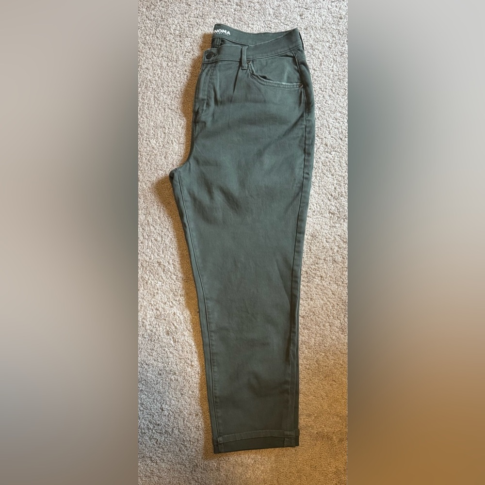Sonoma Green Boyfriend Pants